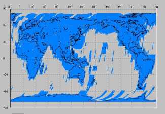 RANGE COVERED BY JERS-1 SAR OBSERV.